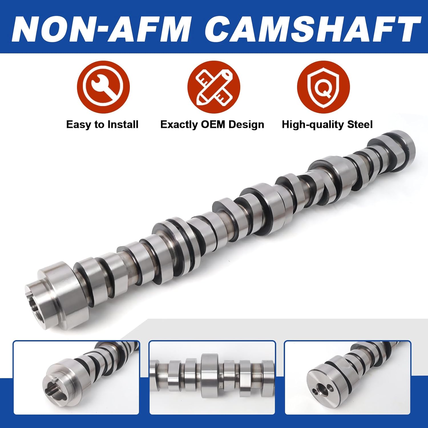 12629512 6.2L NON AFM DOD Camshaft Kit Fit For 2014-2018 Chevy Silverado 1500, GMC Sierra 1500/Yukon, Cadillac Escalade 6.2L Gen-5 L86, With Head Gasket Set, Fuel Injector Line, Replace HGS3244