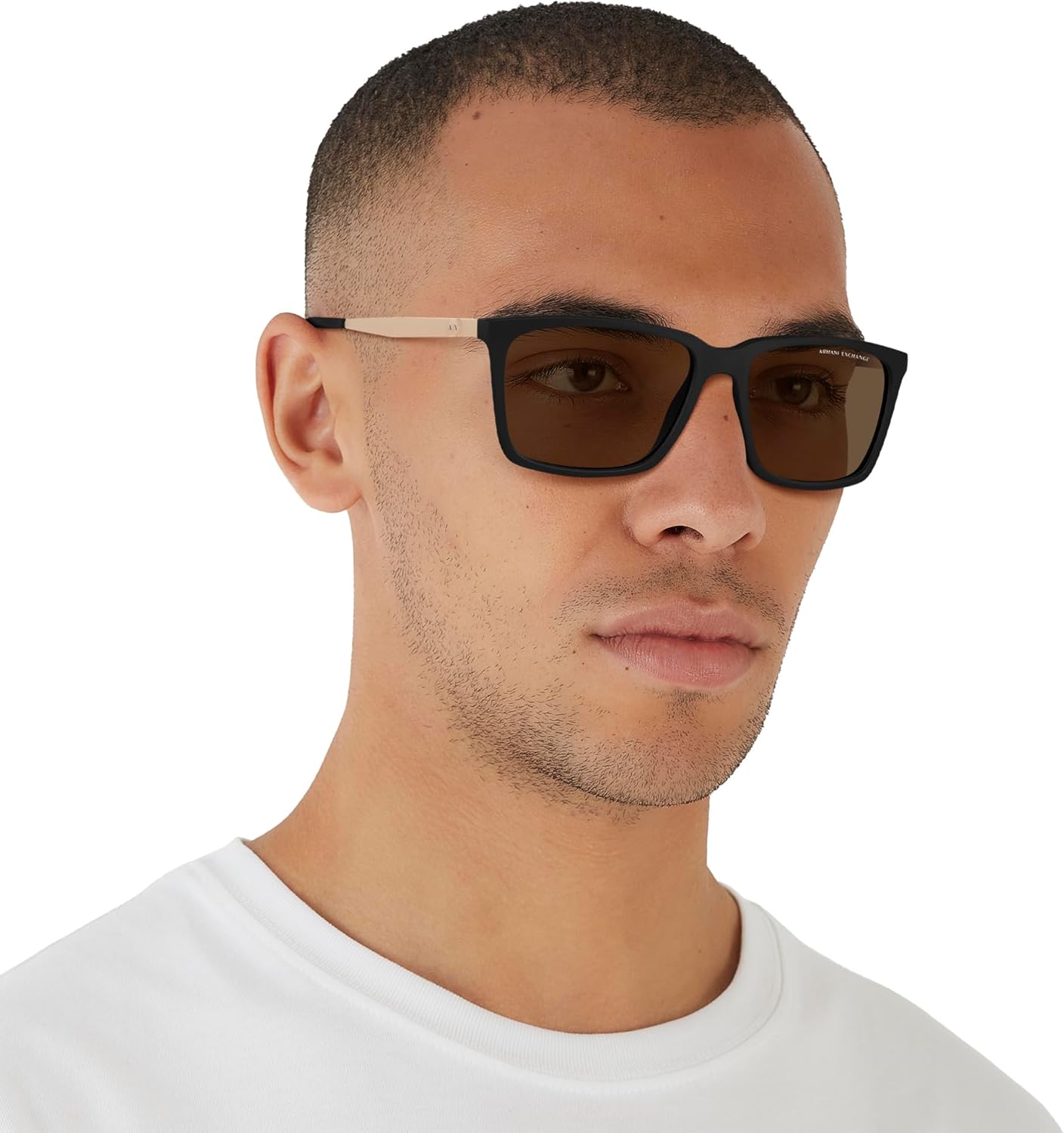 Armani Exchange mens Ax4138s Rectangular Sunglasses