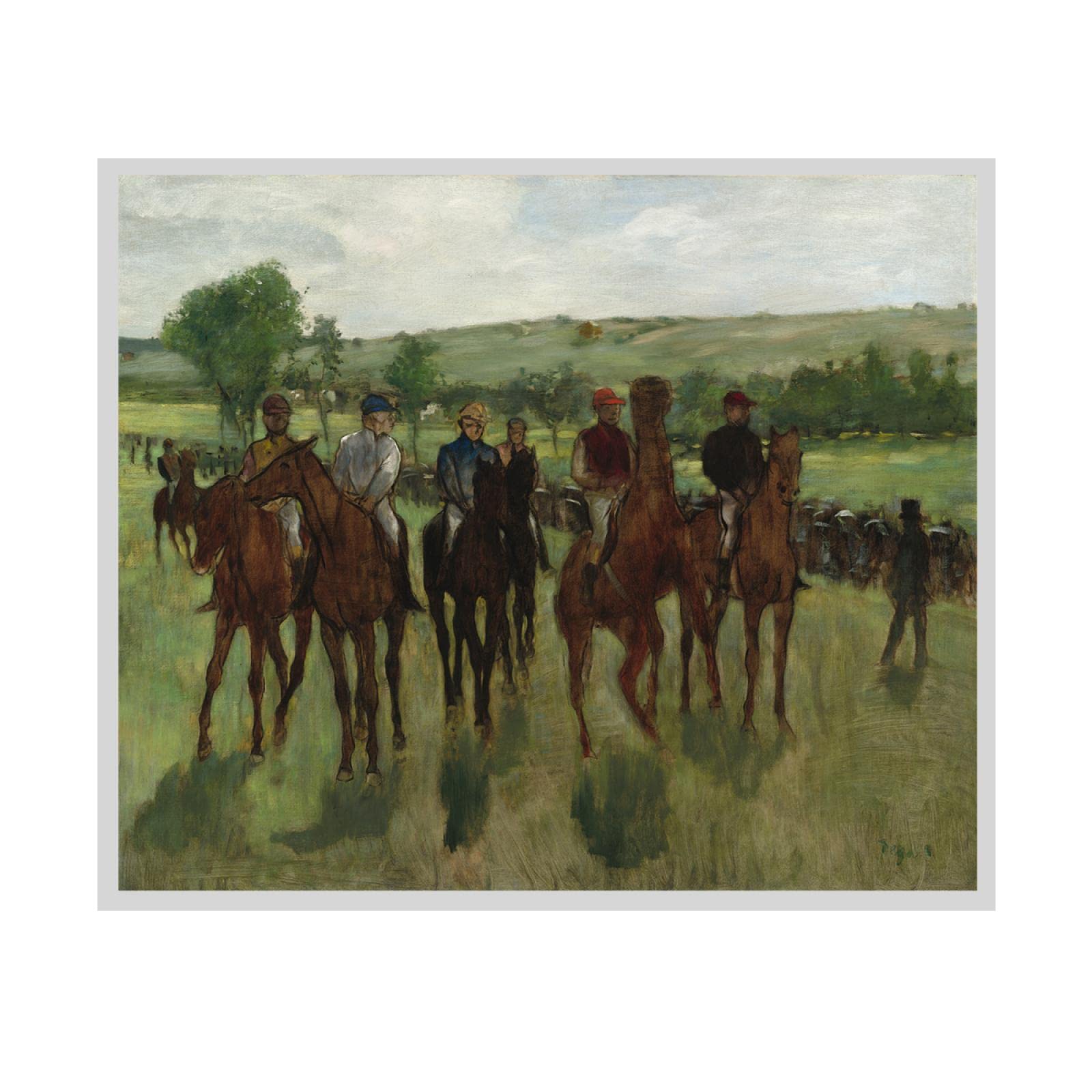 The Riders by France Artist Edgar Degas Paintings Wall Art Canvas Famous Canvas Paintings Reproductions for Home Decor 50x60cm frameless