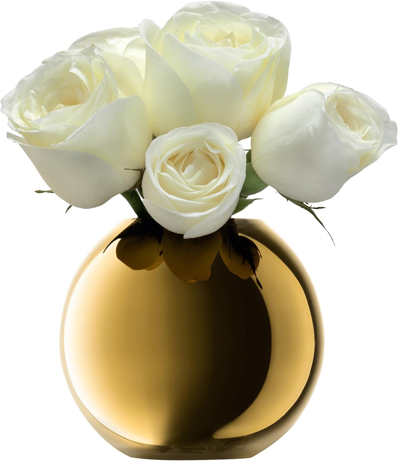 LSA International Polka Vase H11cm Gold