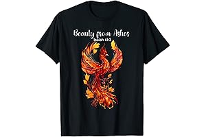 Beauty From Ashes Isaiah 61:3 Phoenix Bible Verse Christian T-Shirt