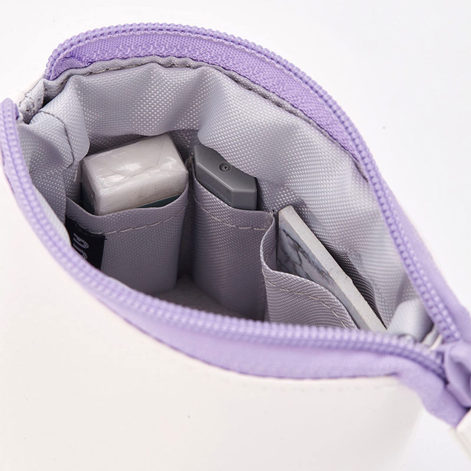 Púrpura,Funda de papelería de lápiz telescópico, estuche de lápices de estudiante de escuela primaria, excelente para bolsa de maquillaje de bolsa de cosméticos de Pascua