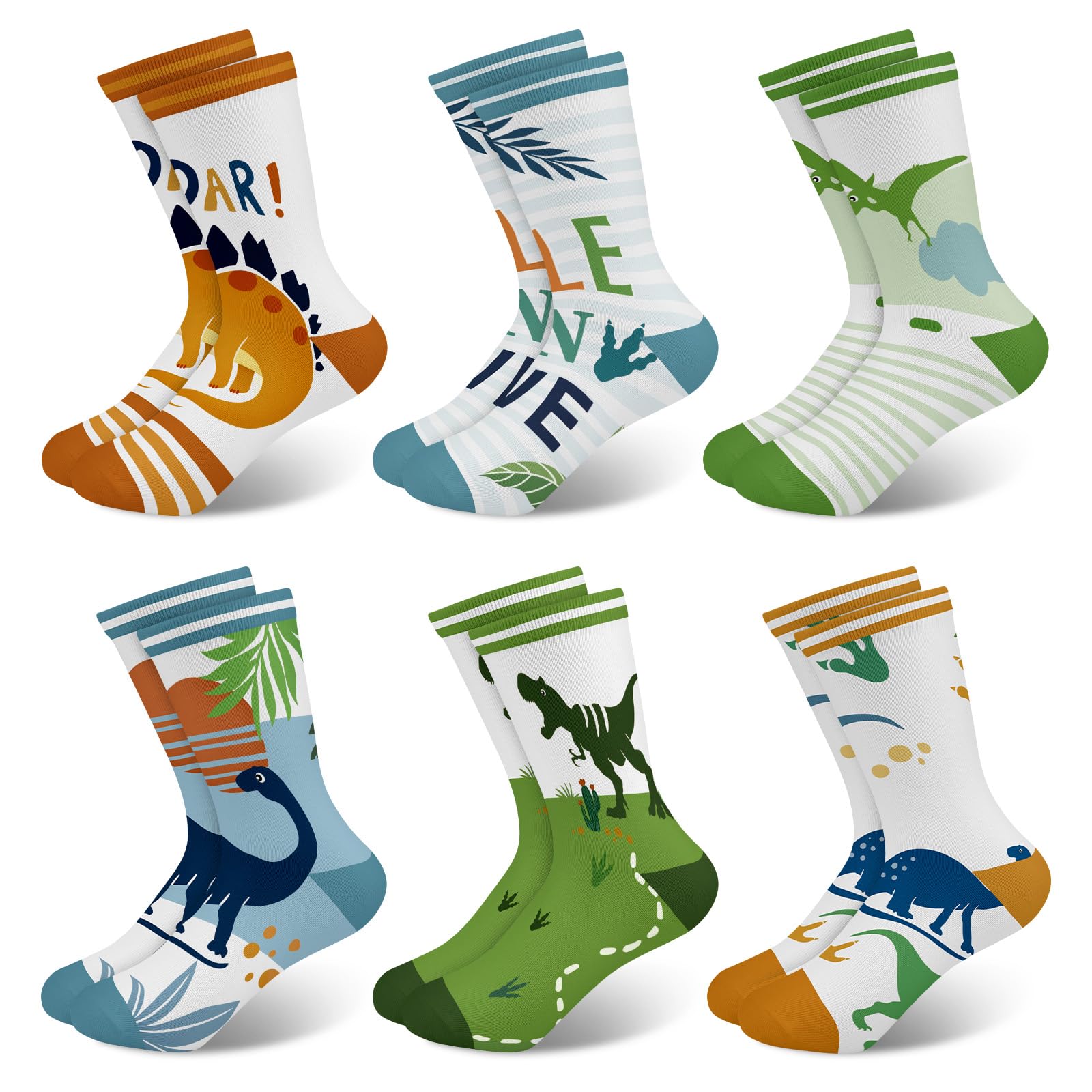 Queenshin Jungen Schulkind Socken Kinder Bunt Lustige Cartoo