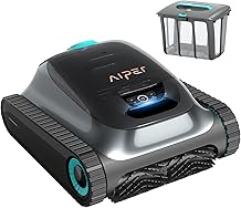 AIPER Scuba S1 Cordless Robotic Cleaner, Smart Navigation for Inground Pools up to 1,600 Sq.ft, Wall and Waterline Cleaning Vacuum
