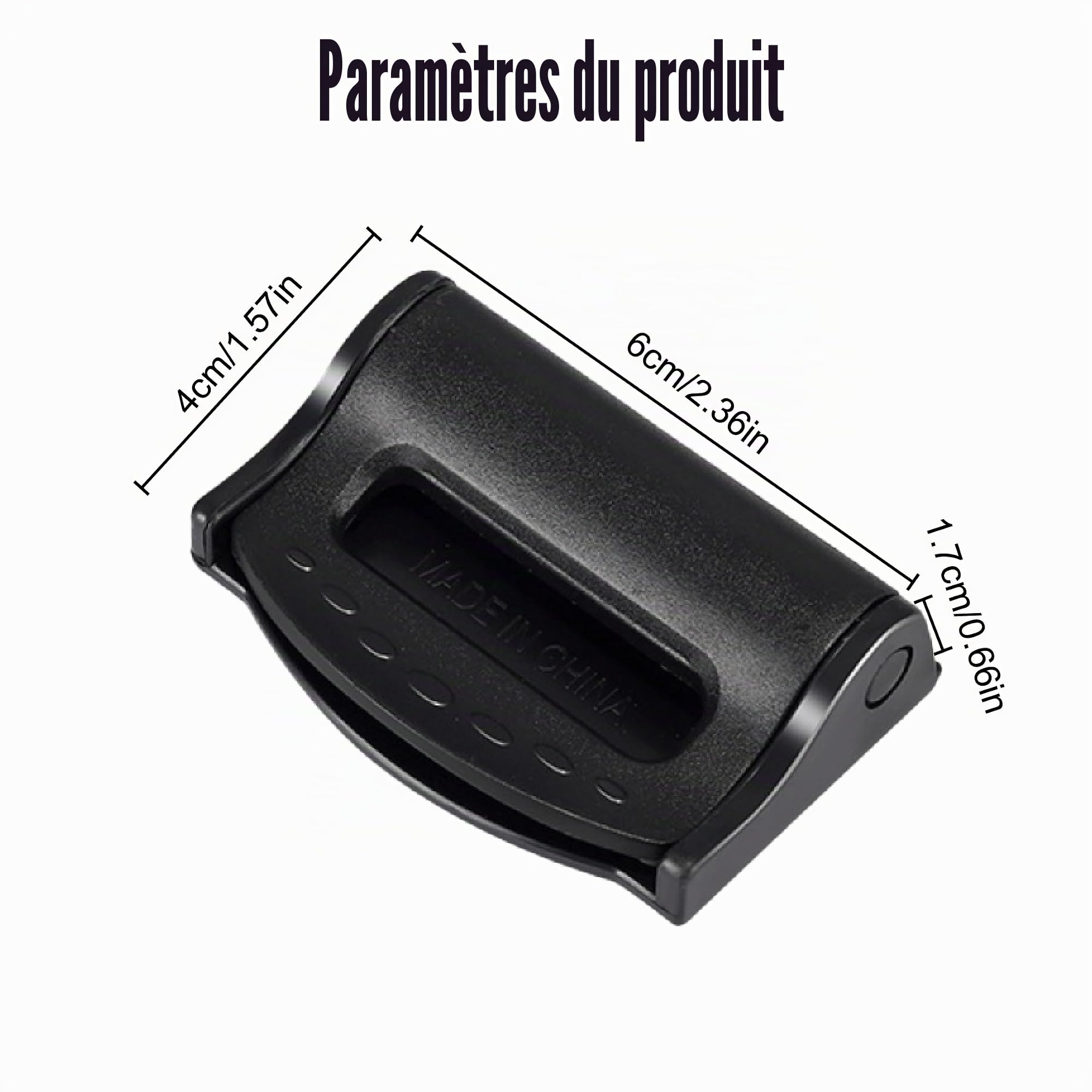 4 Pièces Butée Ceinture de Sécurité Siège Voiture - Pinces Ajusteur Ceinture - Clips pour Se Détendre