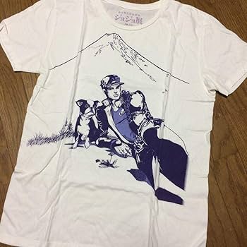 ジョジョ展 東京キービジュアルTシャツ 承太郎&イギ ー 荒木飛呂彦原画展富士山 Amazon.co.jp: ジョジョ Tシャツ イギー 承太郎 富士山 限定 3部