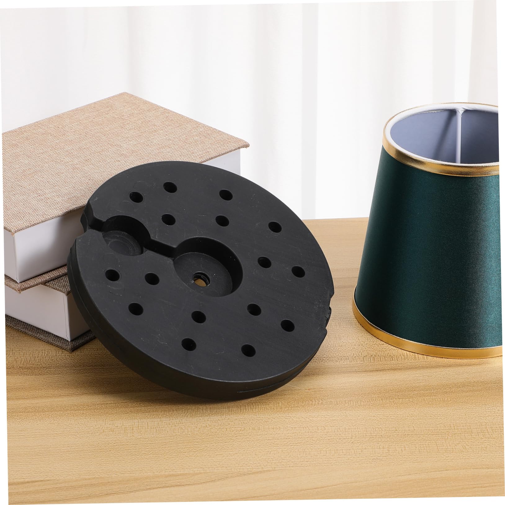 KICHOUSE Gewichteter Runder Lampensockel Aus Kunststoff Für Stehlampe Stabiler Stand Und Langlebige Basis Als Diy-zubehör Für Lampenchassis