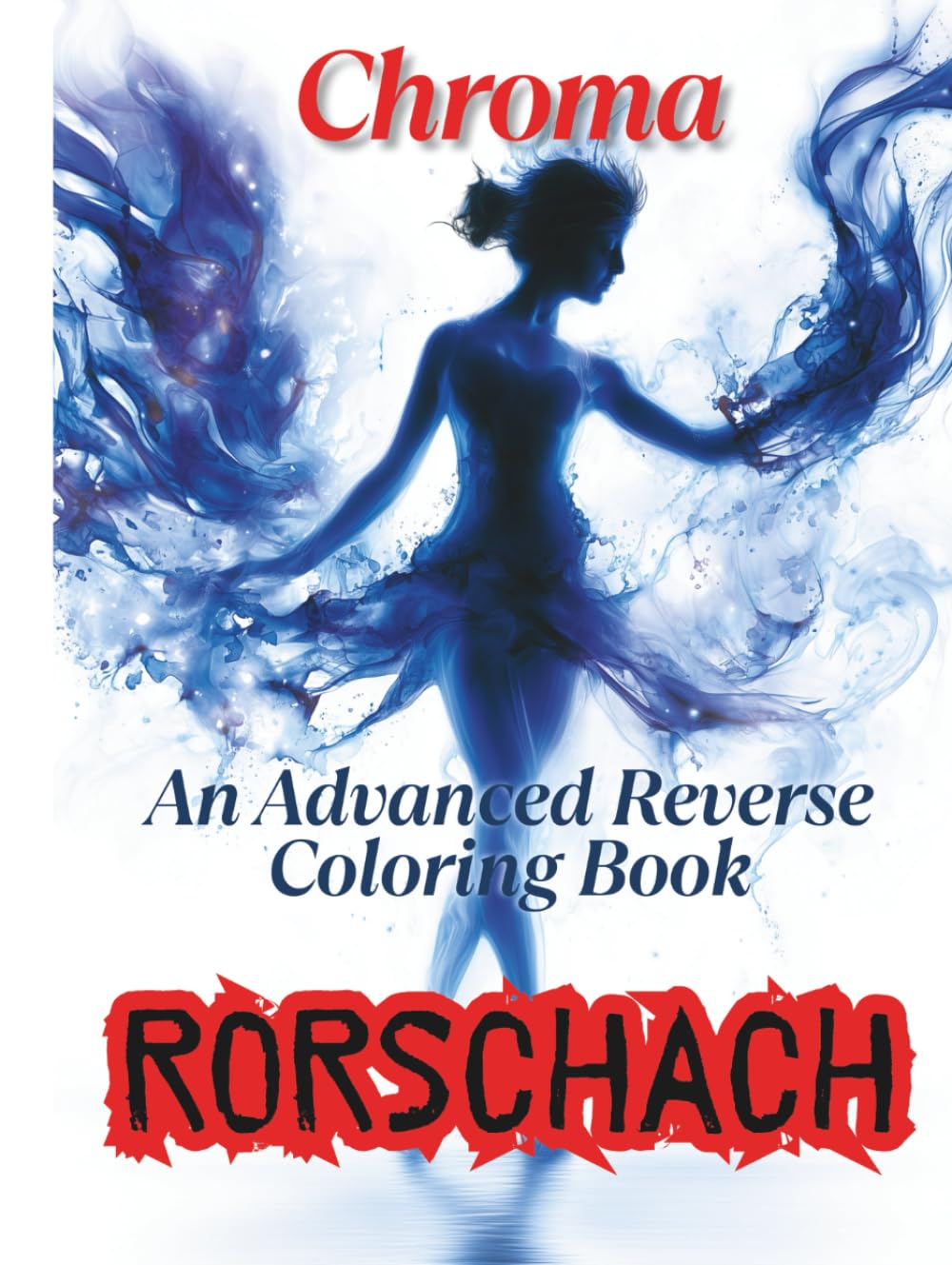 Livre de coloriage inversé Chroma Rorschach contre le stress pour surmonter l'angoisse créative