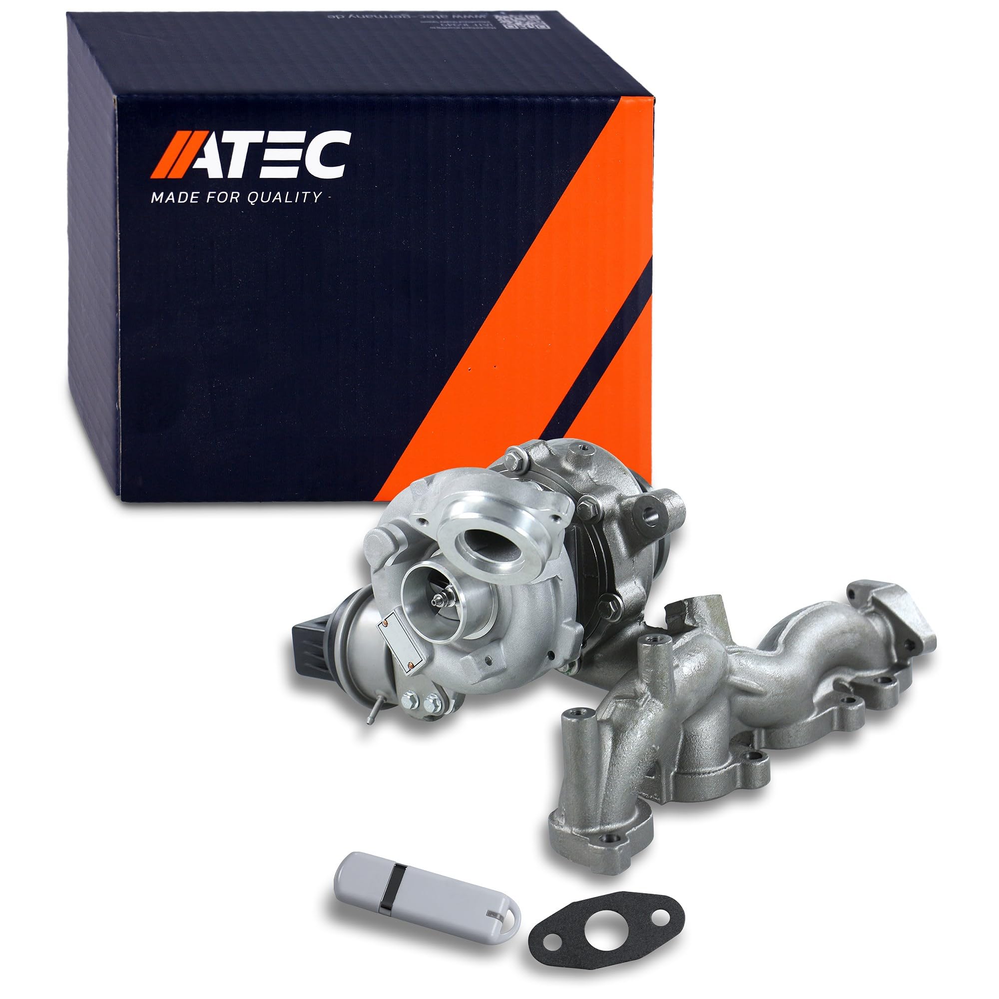 ATEC Germany 1x Turbocompressore, | Compatibile con: AUDI A3, A3 Cabriolet, A3 Sportback, SKODA YETI, VW EOS, GOLF PLUS V, GOLF V Variant, GOLF VI