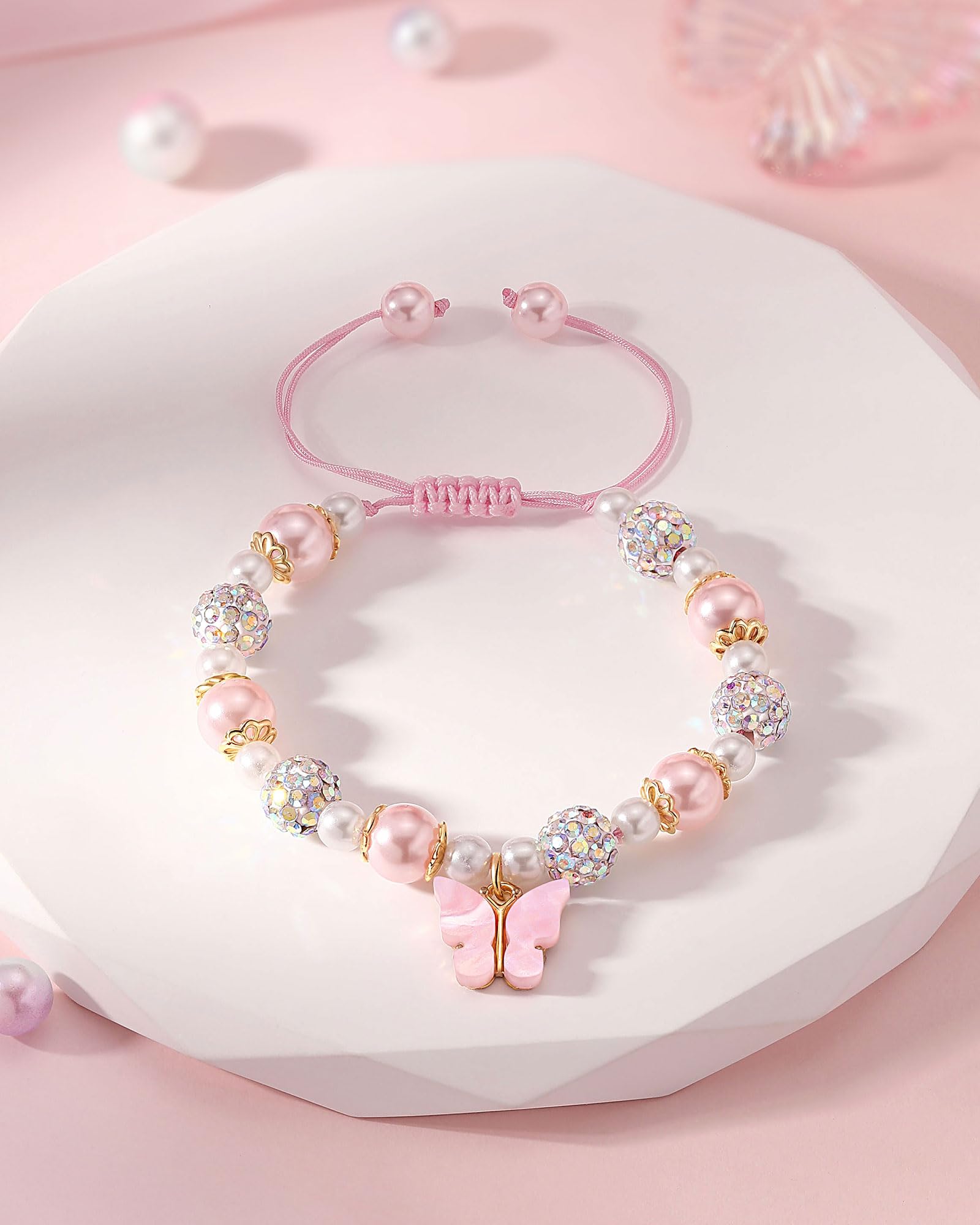 Butterfly Bracelet Gifts for Granddaughter Niece-Birthday, Christmas Jewelry for Girls