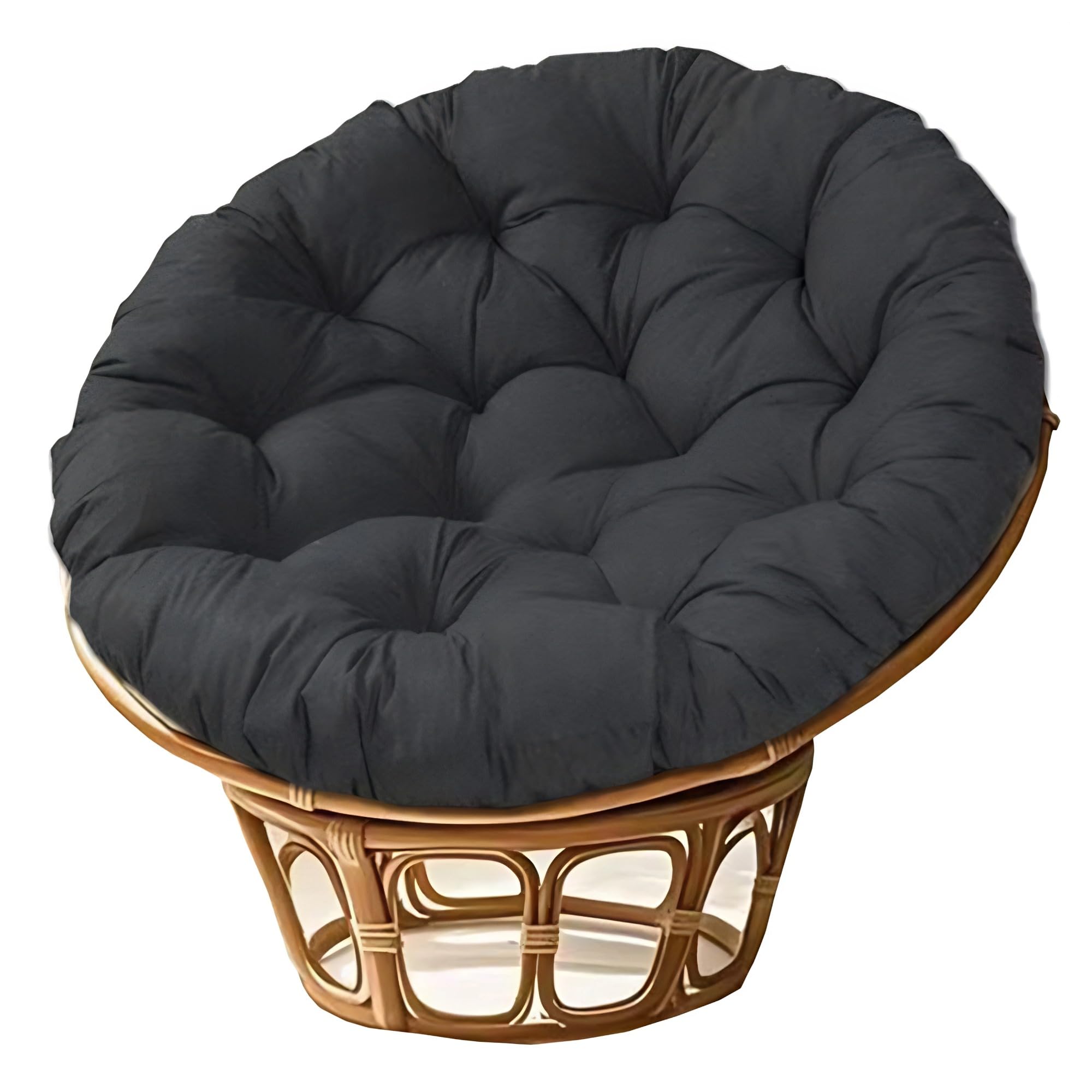 NMGBRDM Papasan Breathable Round Chair Cushion (Without Chairs),10cm Thick