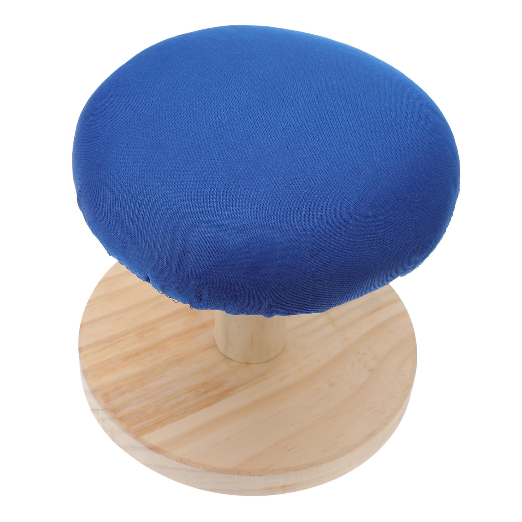 TOYANDONA Asse Da Stiro Curvo in Legno e Tessuto, Sgabello Rotondo Da Stiro Per Uso Domestico, Resistente Alle Alte Temperature, Supporto Stabile Salvaspazio Per Stiratura Di Polsini e Colletti