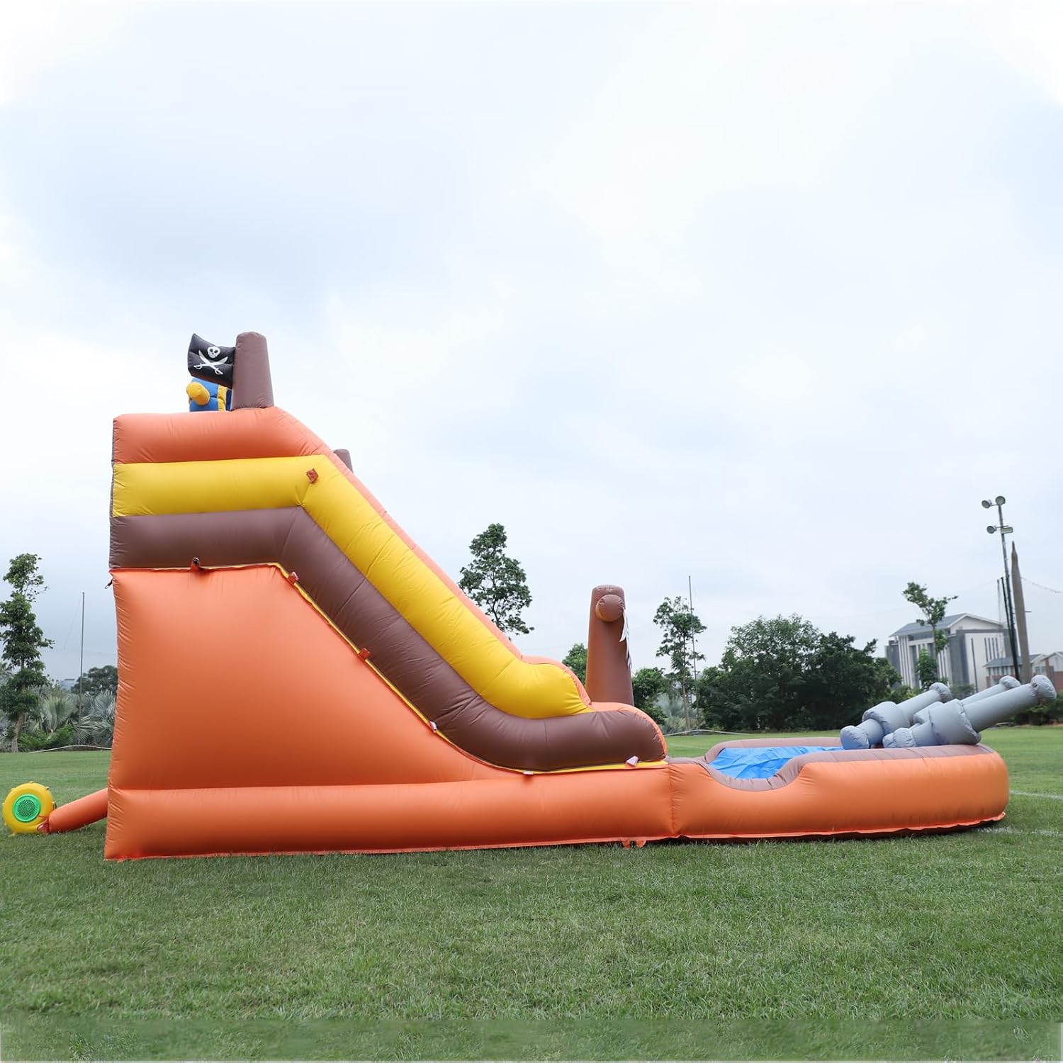 21FT/L Commercial Grade Water Slide for Adults,Inflatable Water Slide w/Heavy Duty Full PVC,Giant Splash Water Pool,1100 Blower,Dual slides Suitable for backyard, outdoor and commercial activities