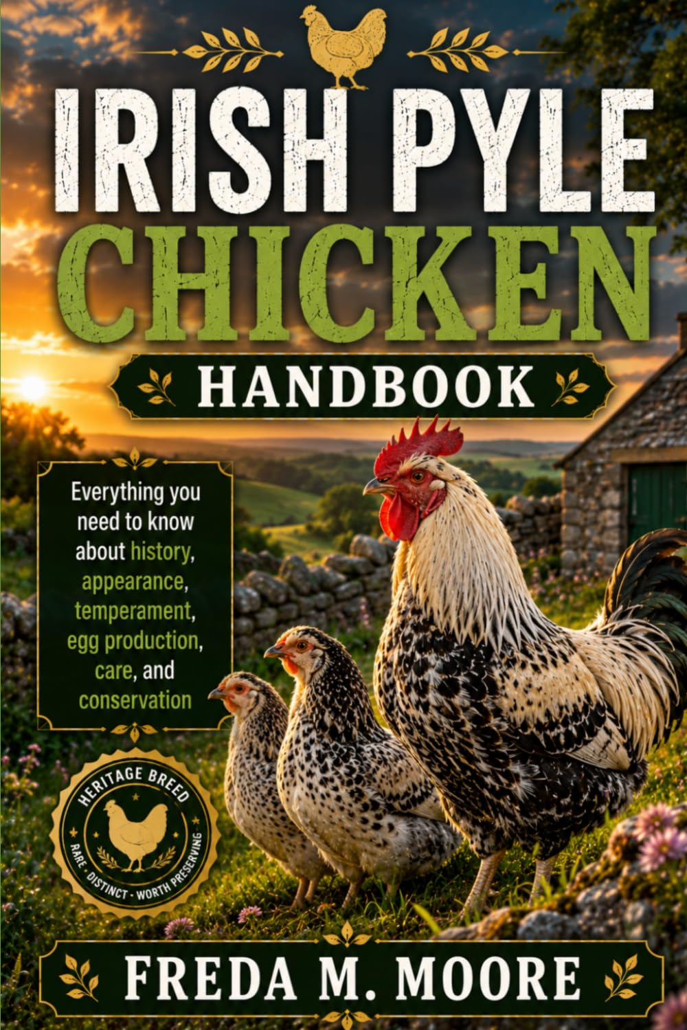 IRISH PYLE CHICKEN HANDBOOK: Everything you need to know about history, appearance, temperament, egg production, care, and conservation