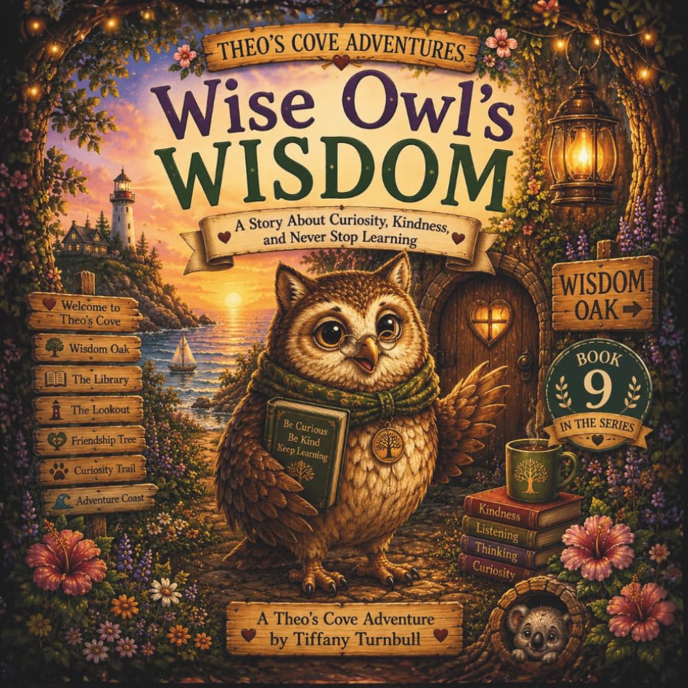 Wise Owl's Wisdom: A Story About Curiosity, Kindness, and Never Stop Learning (Theo's Cove Adventures)