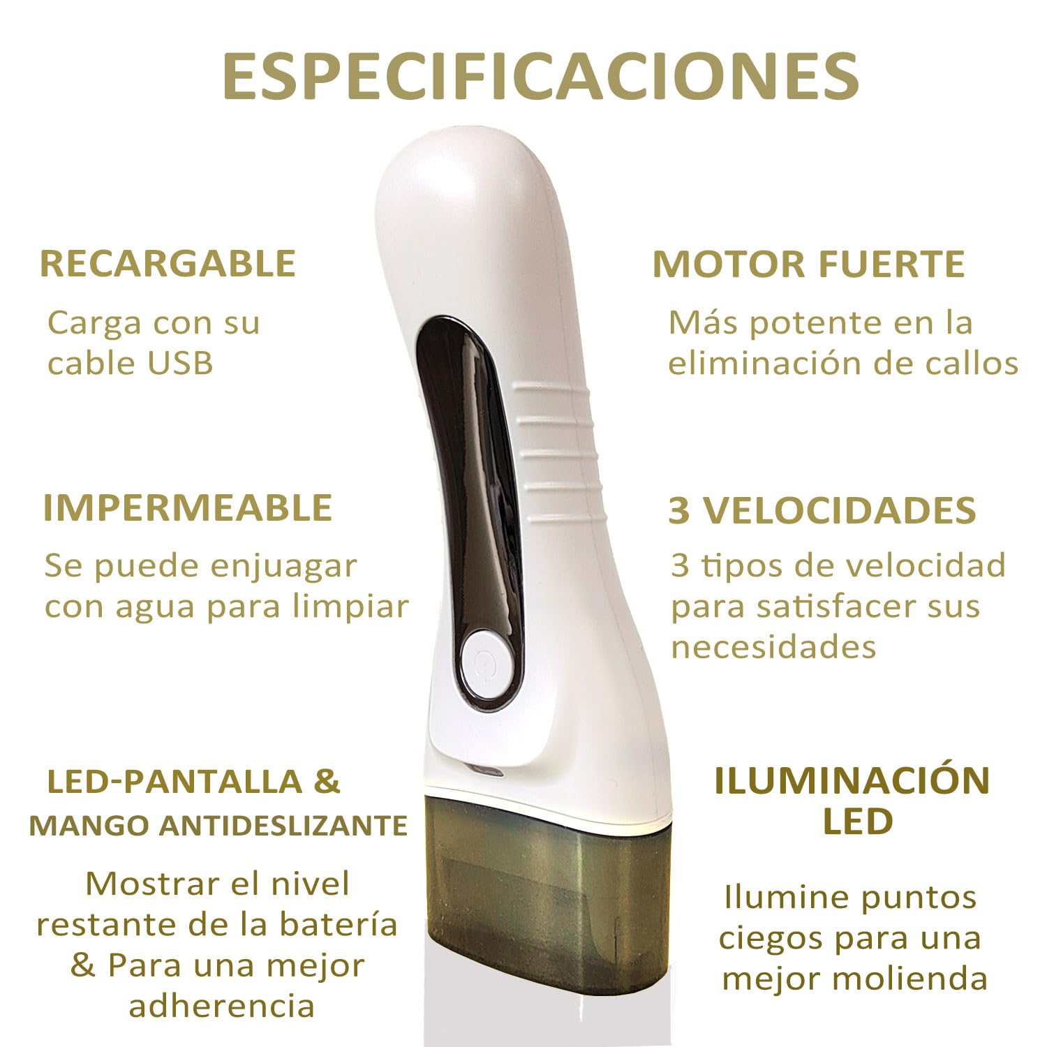 Lima Electrica Pies Durezas con 6 Rodillos de Recambio Kit de lima eléctrica con funda, USB recarregável LED Display, Elimina callosidades y durezas,Pedicura Profesional Foot File
