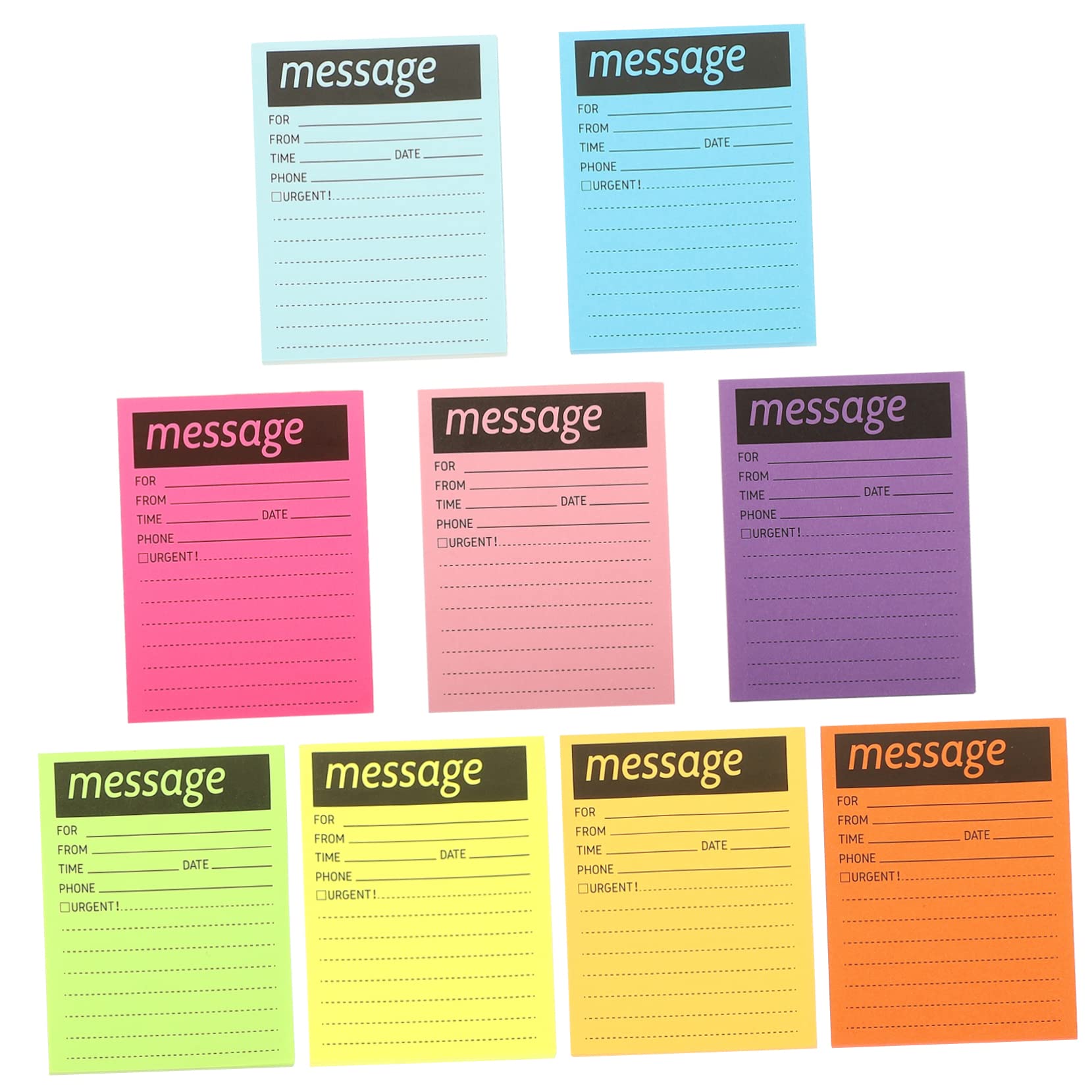 DOITOOL 2 Stück Teiliges Bunte Haftnotizen mit Ablösbarem Kleber Praktische Tragbare Notizzettel für Büro und Haushalt Selbstklebende Memo Pads für Tägliche Nutzung und Terminplanung