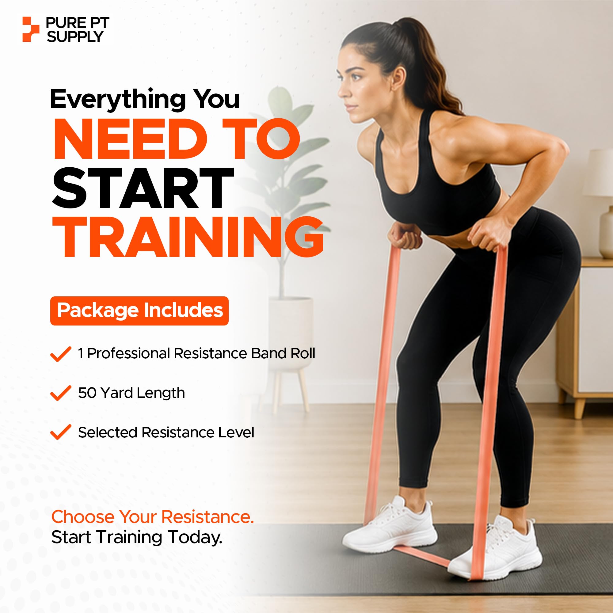 Pure PT Bande de résistance en latex de qualité supérieure – Bandes d'exercice pour la musculation – Bandes élastiques d'entraînement – Bandes durables pour l'entraînement