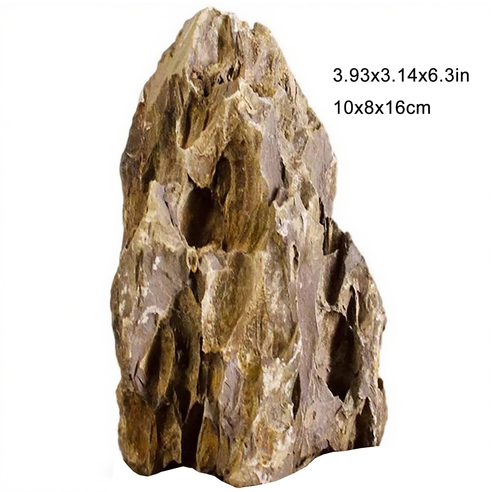 Roca porosa falsa, paisaje decorativo de acuario con base de corte plano, para pecera, terrario, bonsái y paisajismo acuático