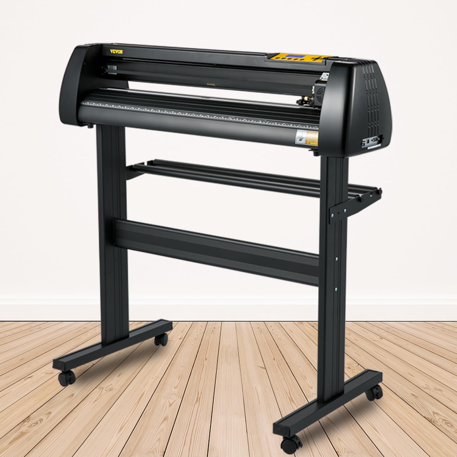 VEVOR Vinyl-Schneidemaschine, 870 mm Papierzufuhr-Schneideplotter-Paket, Vinyldrucker mit Einstellbarer Kraft und Geschwindigkeit, Windows-kompatibles Schilderherstellungsset mit Signmaster-Software