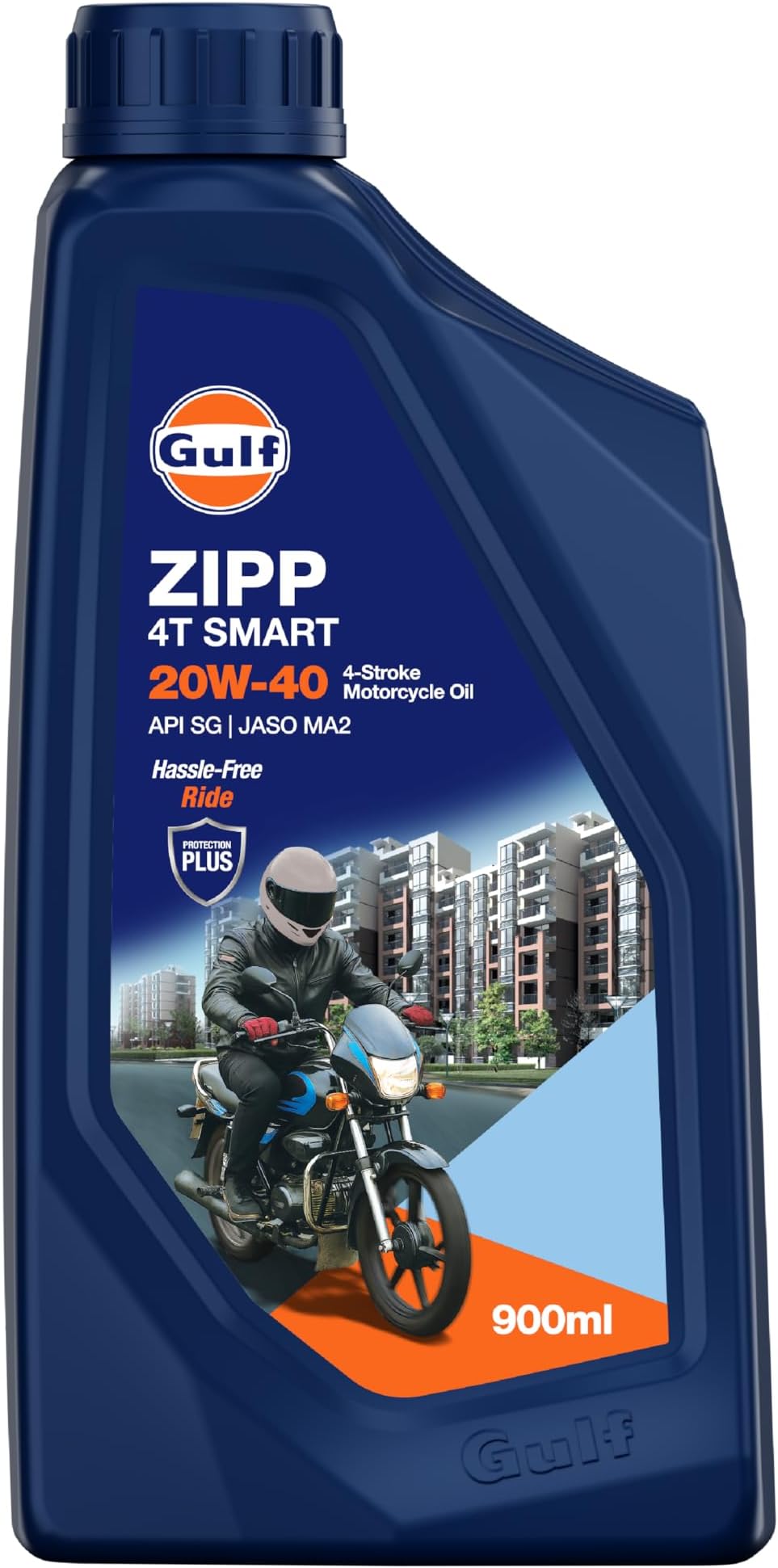ZIPP SMART 20W40 4T | 2 Wheeler Bike 4 Stroke High Performance Engine Oil [900 ml] - Pack of 1