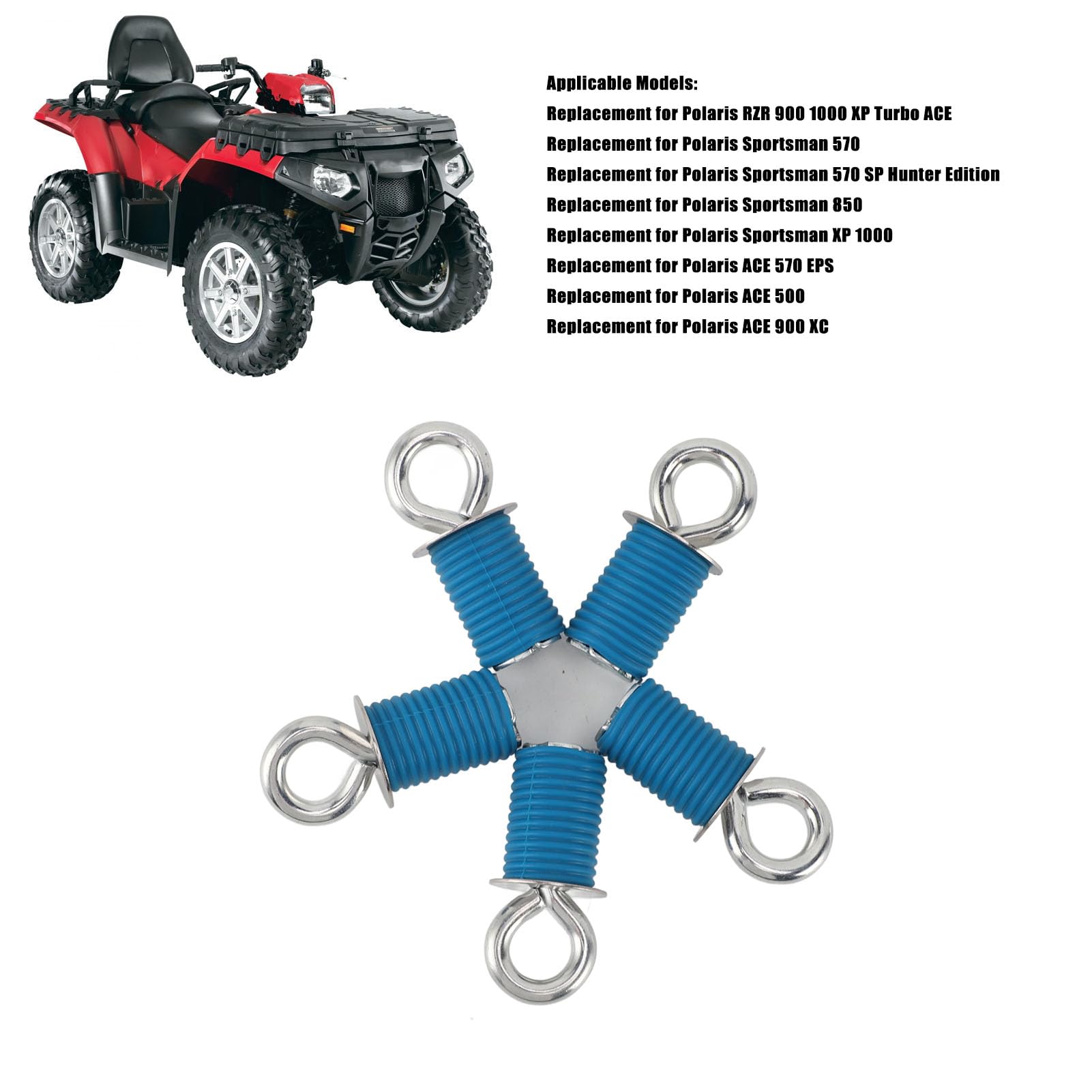 KIMISS Zurranker-Ersatz für Sportsman, ACE 5-teiliger ATV-Anker 1 Zoll mit Erhöhter Reibung