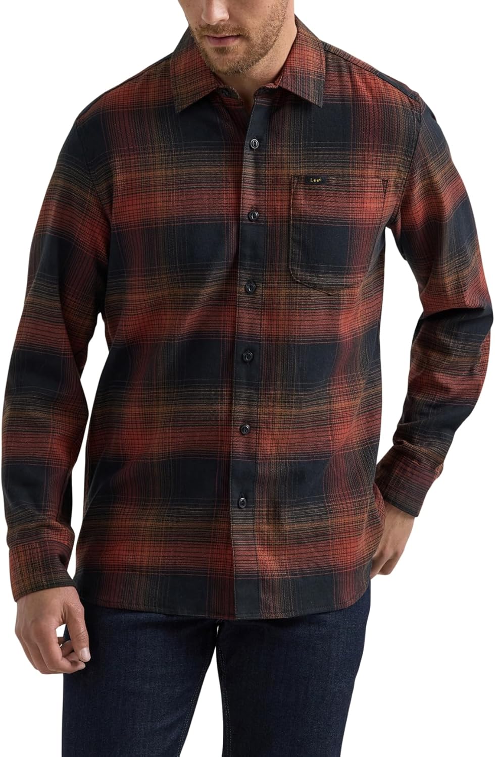 Lee Men’s Extreme Motion All Purpose Long Sleeve Worker Shirt