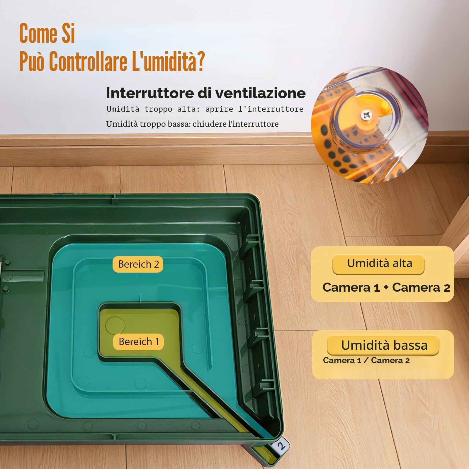 Incubatrice Automatica per 24 Uova con Controllo della Temperatura, Rotazione delle Uova, Sperauova, Incubatrice per Gallina Anatra Quaglie