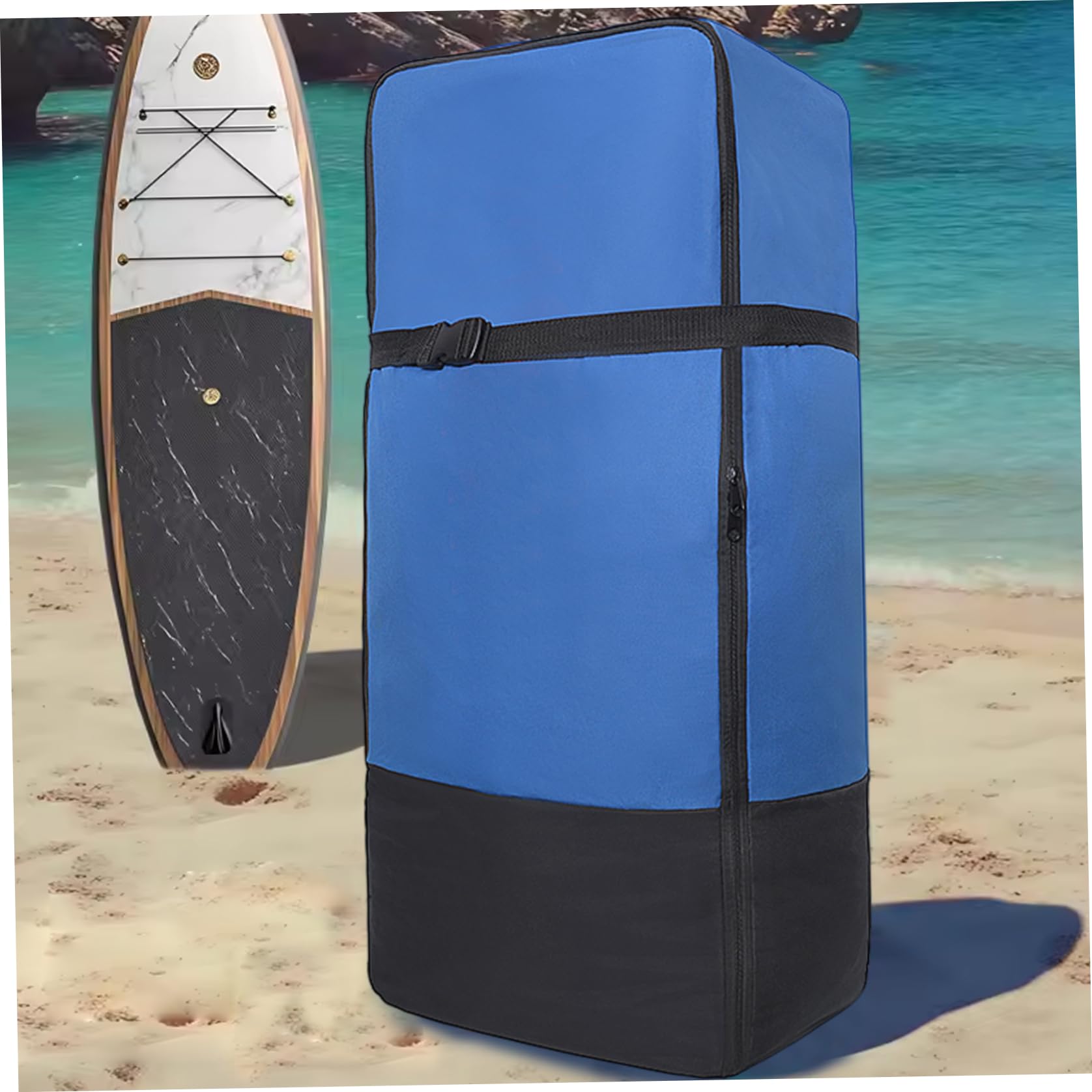 Borsa da surf, zaino per sacchetto da paddle board, 36x16x12 Paddleboard di capacità, zaino per lo stoccaggio in tessuto Oxford per tavolo da surf di paddle stand up