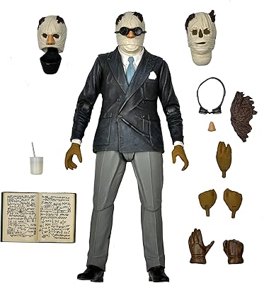 NECA - Universal Monsters - 7â€ Scale Action Figure - Ultimate Invisible Man Figure (Color)