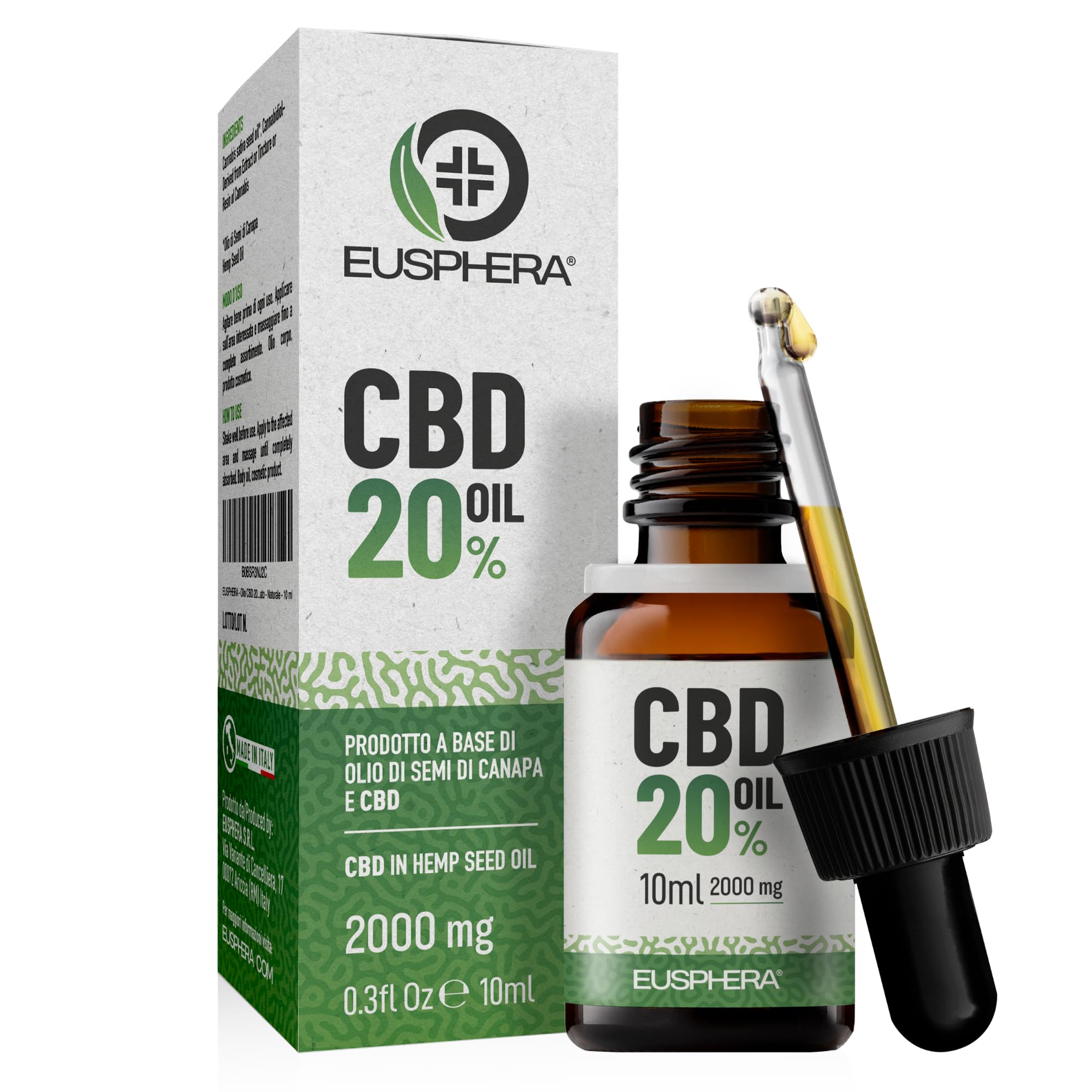CBD oil 20% supports relaxation and sleep, with omega 3 and