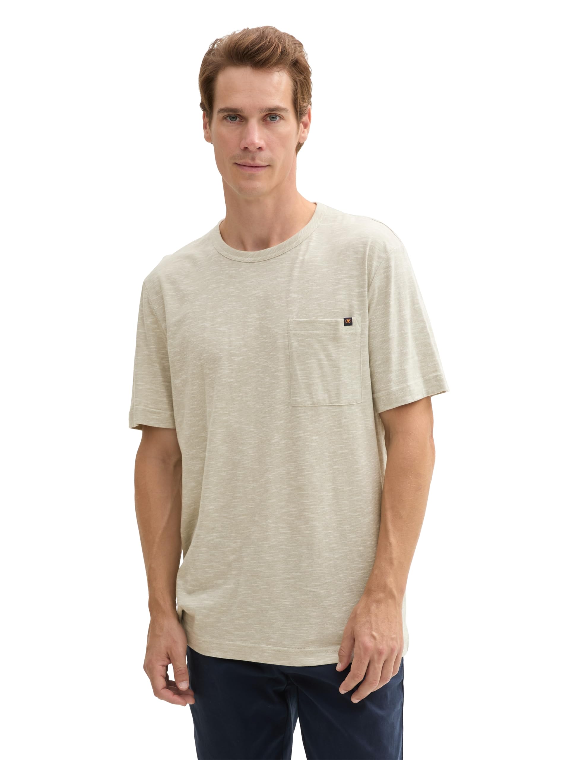 TOM TAILOR Men's T-Shirt with Chest Pocket