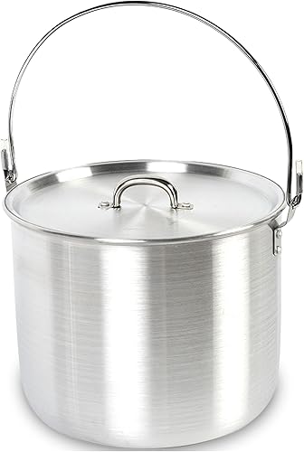 Miniatura 4 de AceCamp Tribal Pot Juego de ollas de cocina de aluminio con mango plegable (juego de 4L, 8L, 12L)