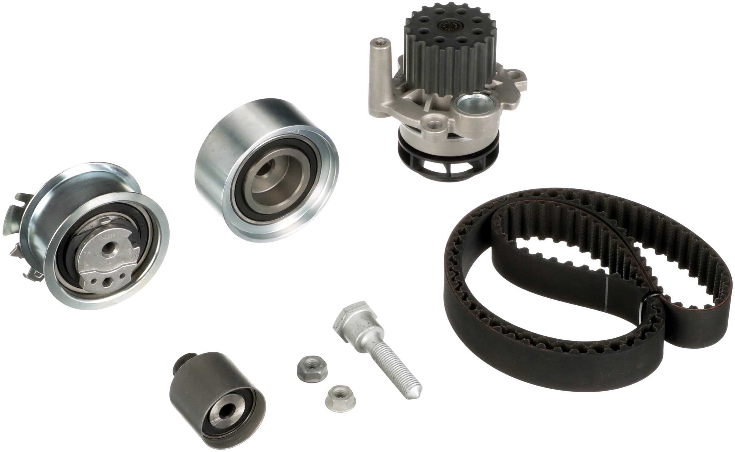 GATES KP25607XS-1 Bomba de agua + kit de correa de distribución Número de dientes: 141 30 mm con bomba de agua Compatible con AUDI A3 Sportback 8PA, VW Golf 5 Hatchback 1K1 TOURAN 1T1, 1T2, SKODA | Compatible con: Audi A3, A3 Sportback, Seat Altea, Altea