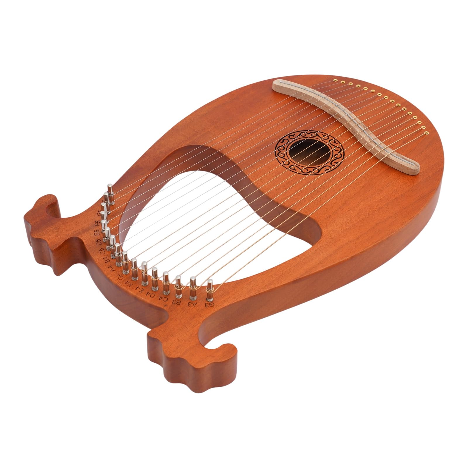Harfe, 16-saitige Harfe, 26x3.3x39 cm Harfe für Musikliebhaber, Anfänger und Freunde für Kinder, Erwachsene, Anfänger