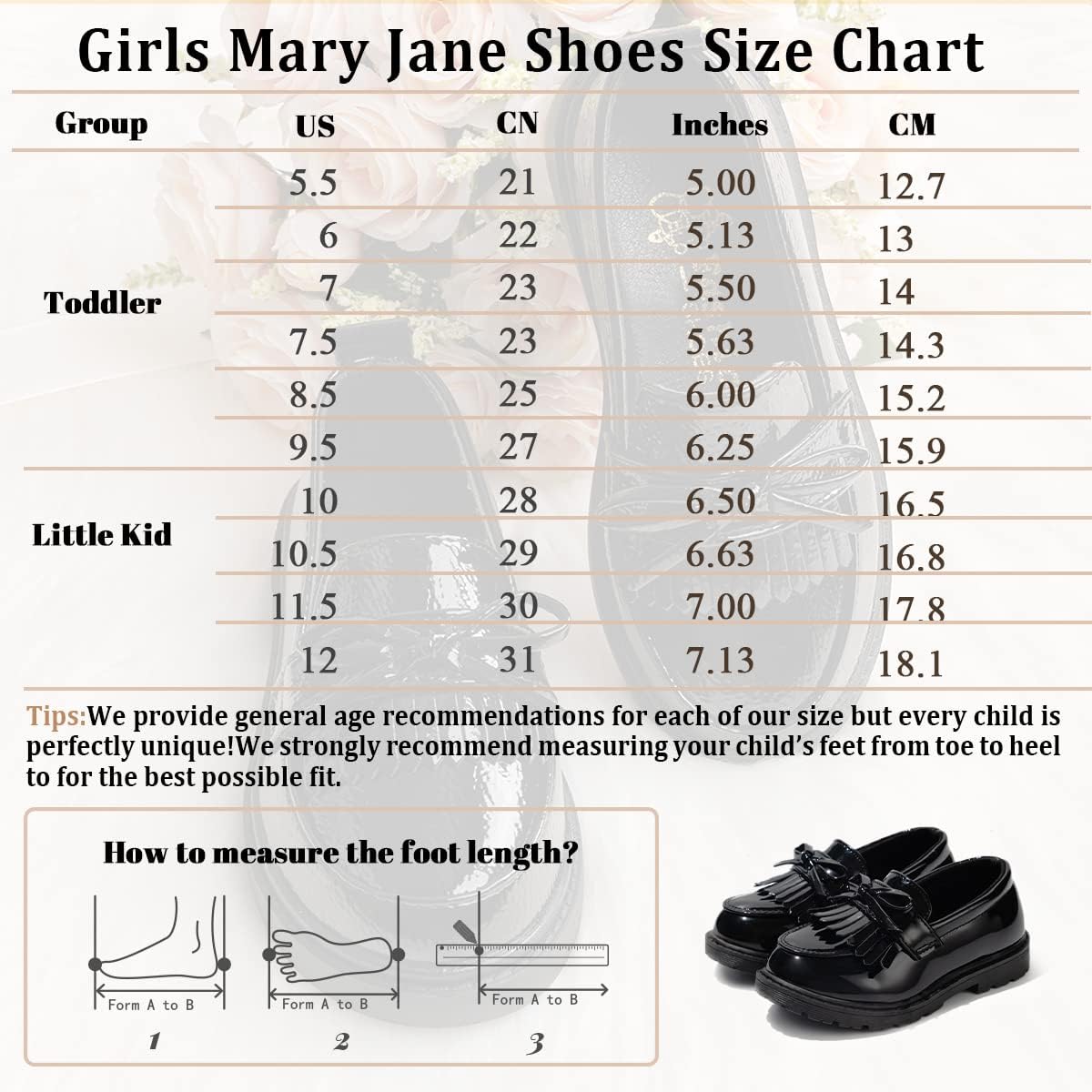 Miniatura 6 de KIDSUN Zapatos de vestir para niño y niña con cordones cómodos Oxford uniformes escolares mocasines planos bebéniño pequeño