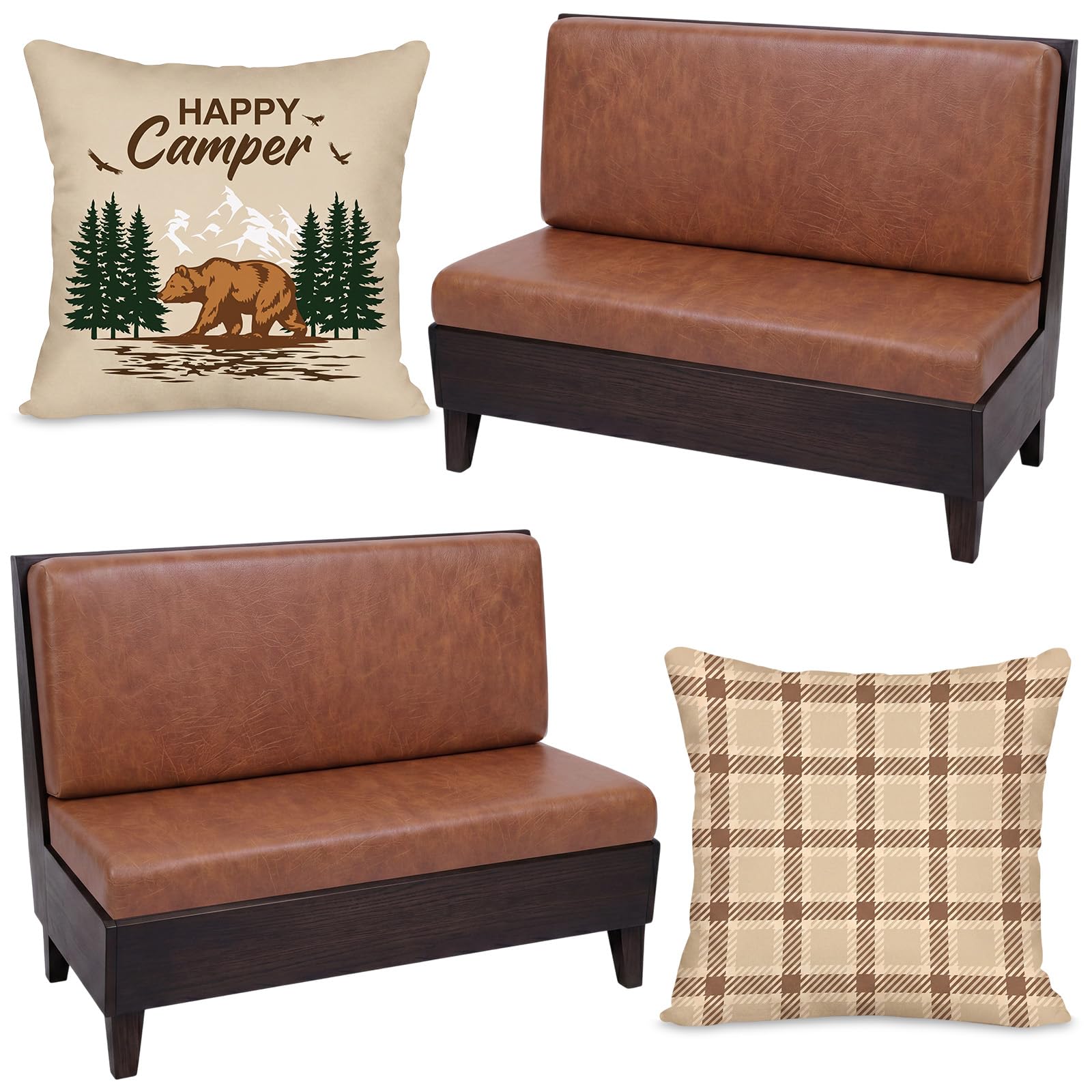 Tiamon Conjunto de capas de almofada RV Dinette – 6 capas de almofada com tema de