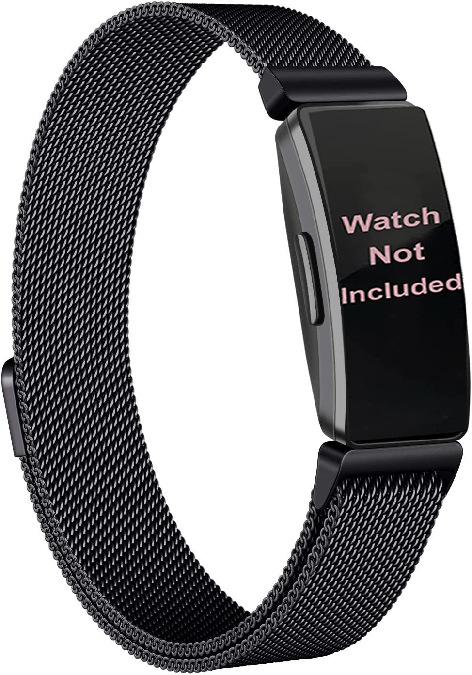 Zitel Band Compatible with Fitbit Inspire 2 Strap for Inspire 2 / Inspire HR/Ace 2 Stainless Steel Magnetic Lock Metal Band (Black) (B0BPDYPM7C) Amazon Price History, Amazon Price Tracker