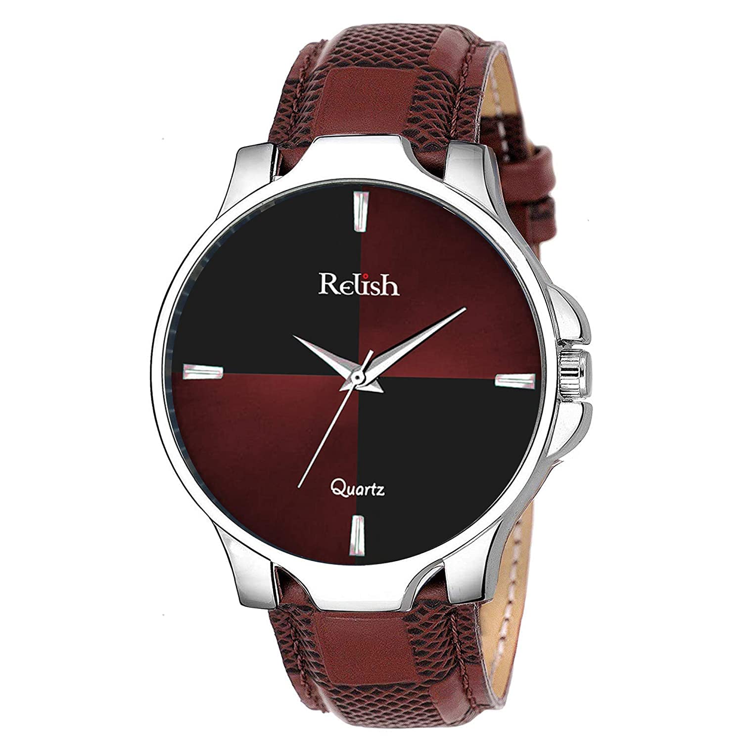 Relish Men Brown Strap Analog Display Quartz Watch Mens and Boys (B08S6P26XL) Amazon Price History, Amazon Price Tracker
