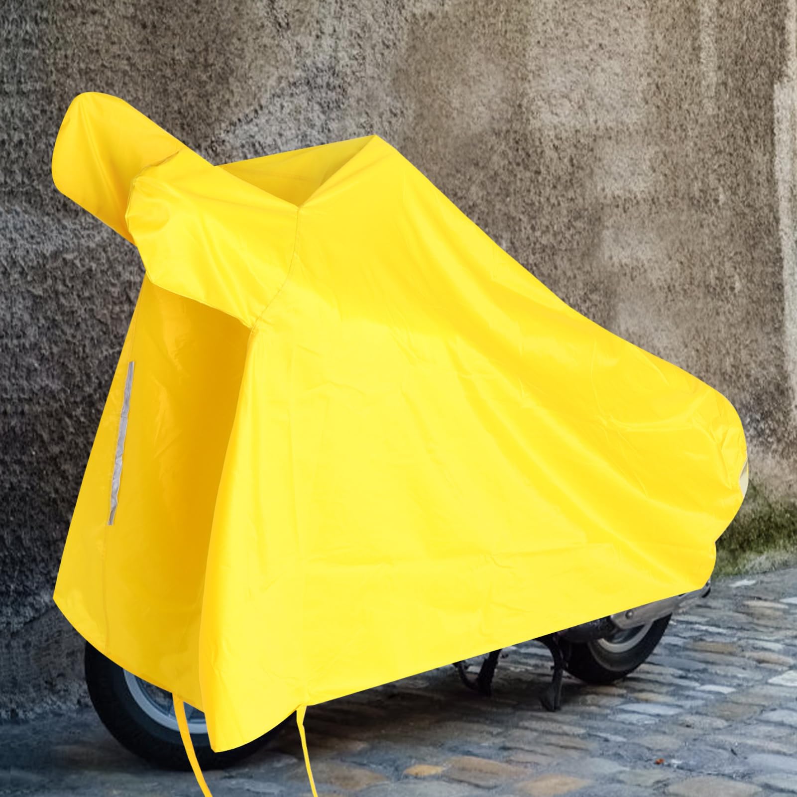 Housse de Moto Étanche Jaune 3XL en Tissu Oxford, Protection Extérieure | Anti-poussière, Protection Soleil et Pluie, Format 1 Pièce, Usage Vélo et Trottinette Électrique