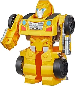 Transformers Rescue Bots Academy Bumblebee Converting Toy Robot, Playskool Heroes 6-Inch Collectible Action Figure Toy for Kids Ages 3 and Up (Amazon Exclusive)