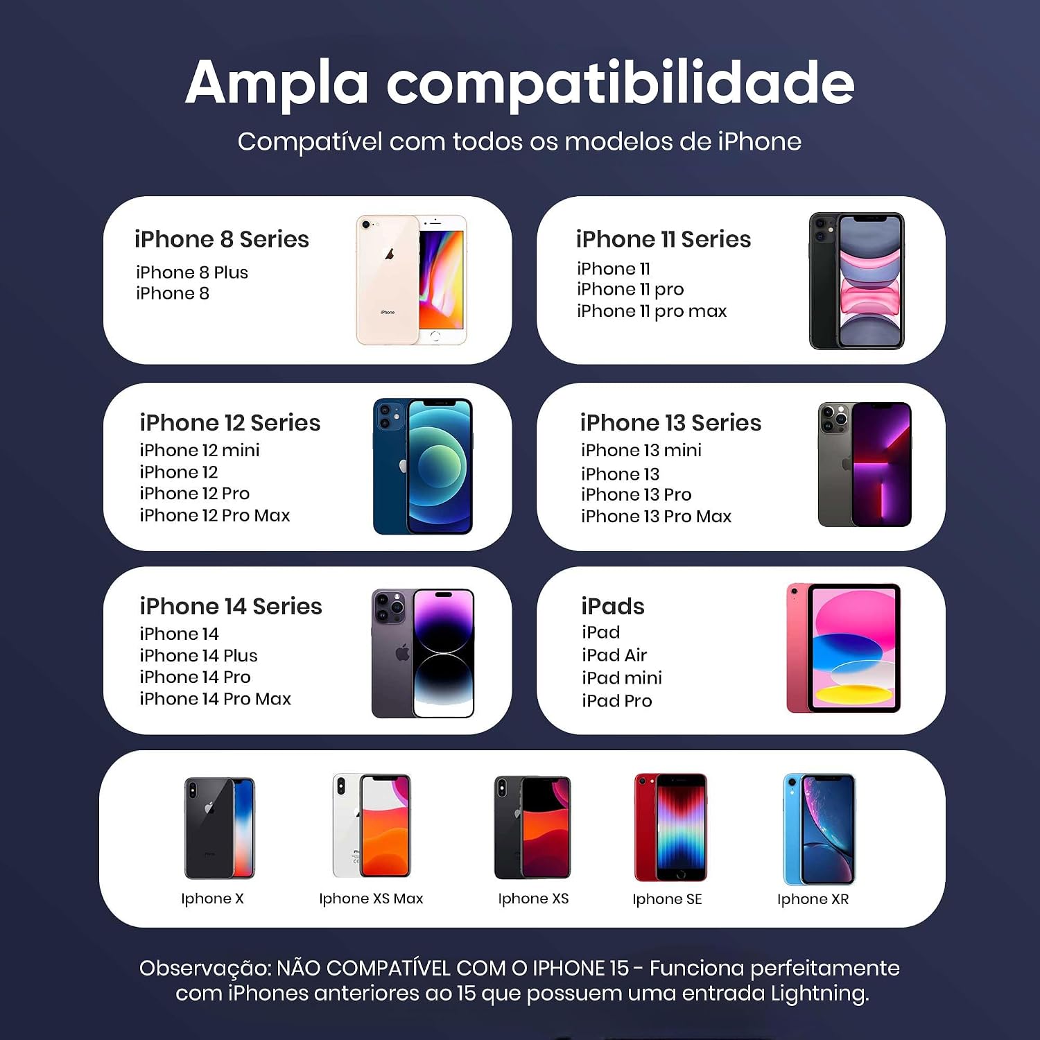 Cabo Usb-C-Lightning + Fonte Carregador 40W 2 Entradas Turbo Compatível iPhone X Xr SE 11 12 13 14 Premium LAGUS IMP. Cabo Usb-C-Lightning + Fonte Carregador 40W 2 Entradas Turbo Compatível iPhone X Xr SE 11 12 13 14 Premium LAGUS IMP.