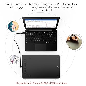 Amazon.com: XPPen Updated Deco 01 V3 Drawing Tablet-16384