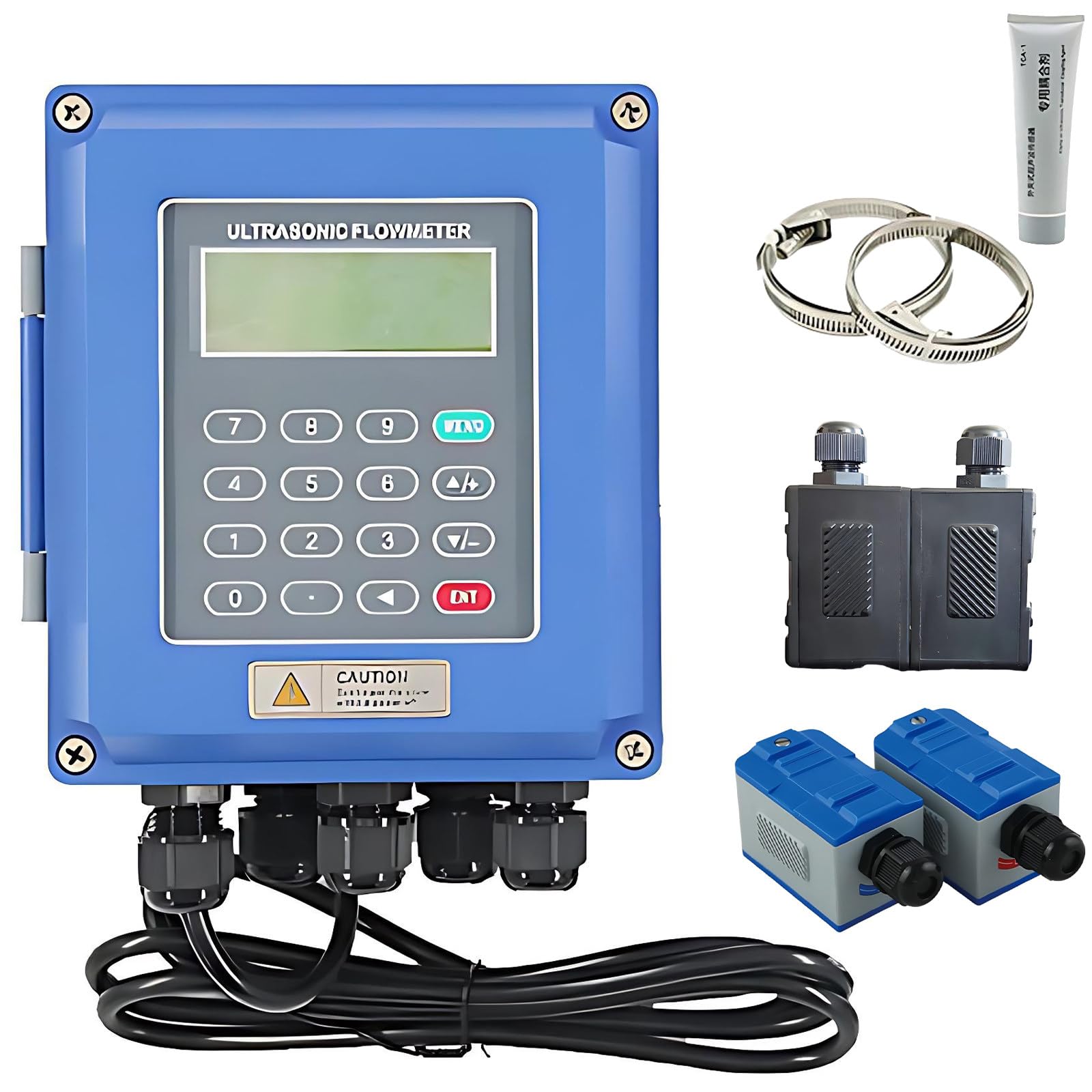 CGCSYZ Class 2 Ultrasonic Clamp-On Flow Meter for Liquids - Digital Sensor for Water, Alcohol, Wastewater in DN15-DN6000mm Pipes | Industrial Monitoring -30 to 160℃