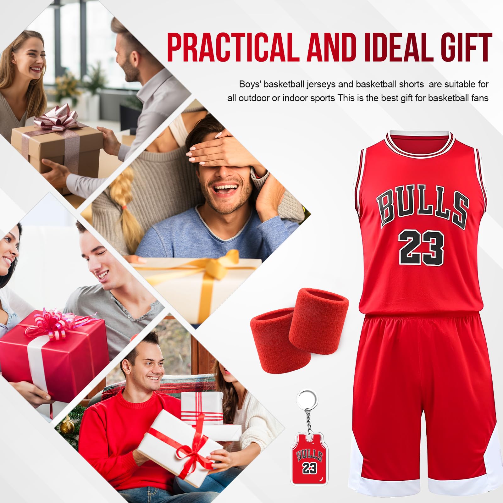 Pardofelis Maillot de basket-ball pour homme, en jersey, vêtements d'entraînement sans manches, respirant, t-shirt de basket-ball, gilet et short avec 2 bandeaux éponge