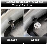 Vista 40 de Tapas de vástago de válvula de neumático de automóvil, 4 tapas universales para válvulas de aire de neumáticos, tapas de válvulas de neumáticos