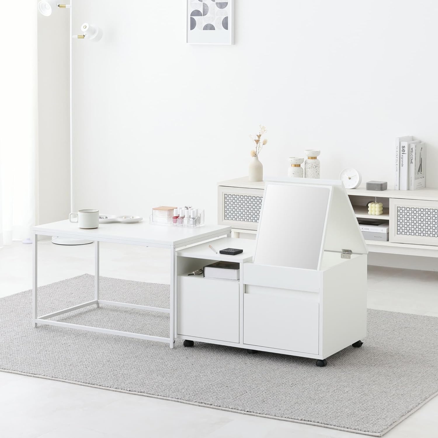 正規品 arflex アルフレックス コンダクター ドレッサー 白 送料無料