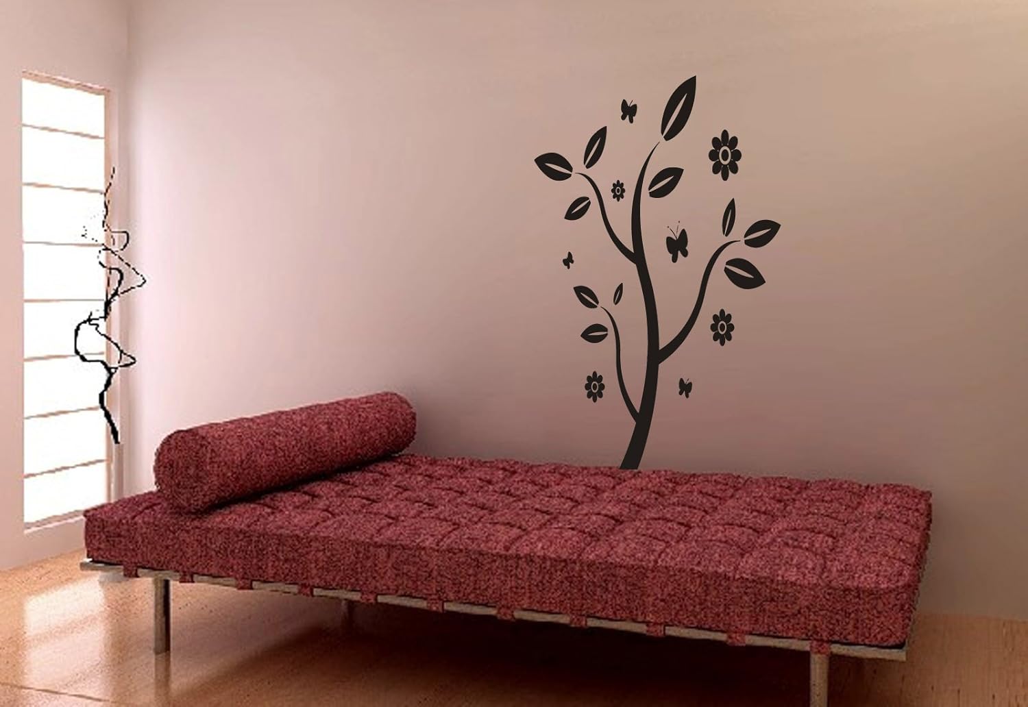 Wall Decor Vinyl Decal Sticker Beautiful Tree Tz846 Tools