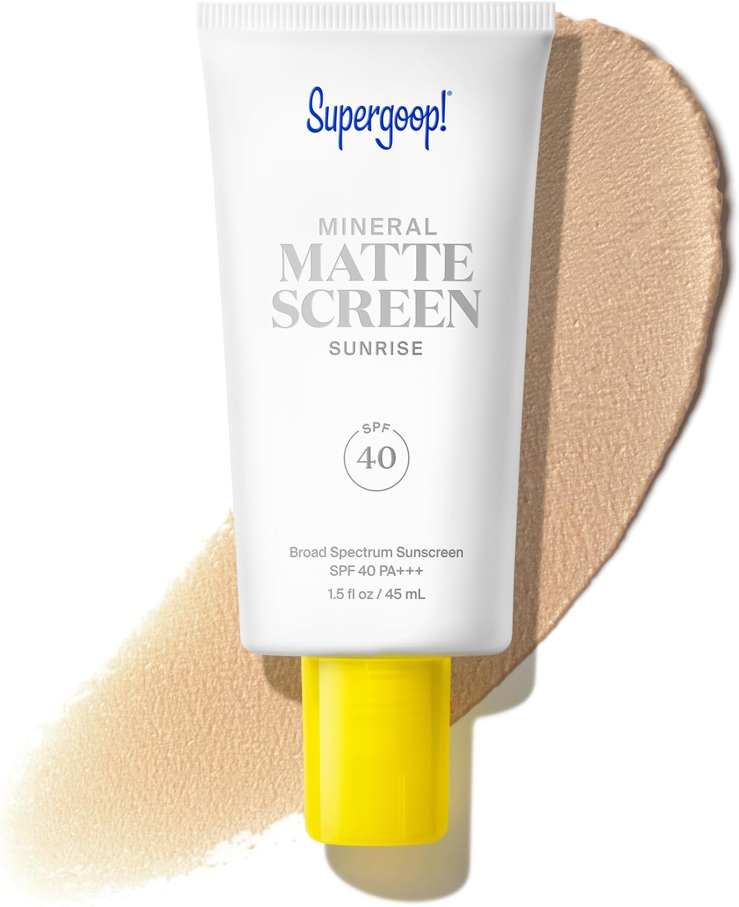 Supergoop! Mineral Mattescreen (SPF 40) - 45 mL - Mineral, Oil-Free Broad Spectrum Sunscreen