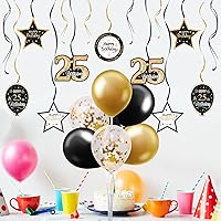 Vista 114 de Juego de decoraciones para fiesta de cumpleaños número 16, serpentinas moradas con soporte de globo de mesa morado, decoraciones de fiesta